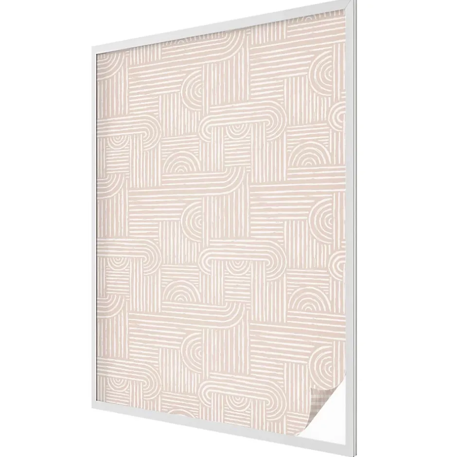 Film Ddépoli Autoadhésif 100x146 cm Protège efficacement l'intimité Motif Géométrique 1 rol.-Wallfluent Sale