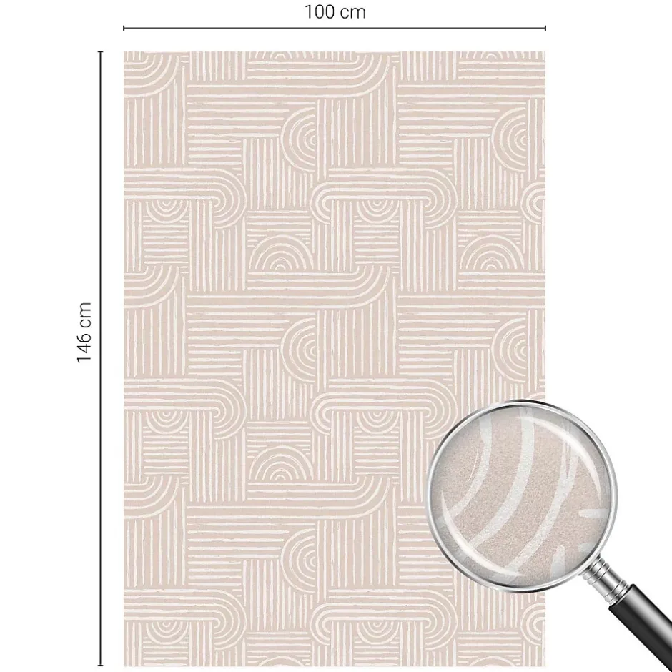 Film Ddépoli Autoadhésif 100x146 cm Protège efficacement l'intimité Motif Géométrique 1 rol.-Wallfluent Sale