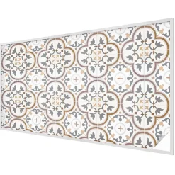 Wallfluent Film Ddépoli Autoadhésif 200x116 cm d'Intimité pour Fenêtre Rayures Ornements Carrelés 1 rol.