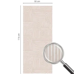 Wallfluent Film Ddépoli Autoadhésif 50x116 cm Protège efficacement l'intimité Motif Géométrique 1 rol.
