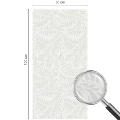 Wallfluent Film Ddépoli Autoadhésif 50x100 cm de protection d'intimité Élégance Feuillue 1 rol.
