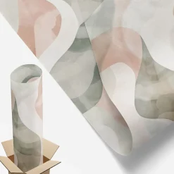 Film Ddépoli Autoadhésif 200x146 cm d'Intimité pour Fenêtre Rayures Vagues Colorées 1 rol.-Wallfluent Discount