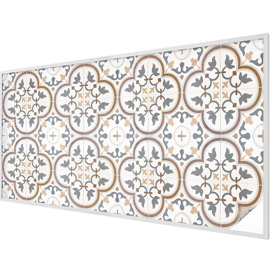 Film Ddépoli Autoadhésif 200x100 cm d'Intimité pour Fenêtre Rayures Ornements Carrelés 1 rol.-Wallfluent Online