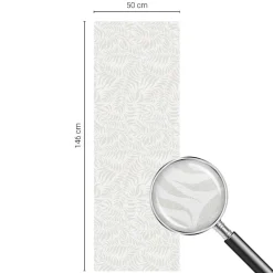 Wallfluent Film Ddépoli Autoadhésif 50x146 cm de protection d'intimité Élégance Feuillue 1 rol.