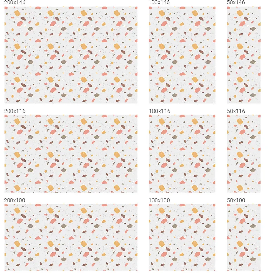 Film Ddépoli Autoadhésif 100x100 cm de protection d'intimité Terrazzo Abstrait 1 rol.-Wallfluent Outlet