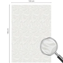 Film Ddépoli Autoadhésif 100x146 cm de protection d'intimité Élégance Feuillue 1 rol.-Wallfluent Outlet