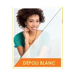 All diffusion Film de vitrage dépoli blanc 250 x 90 cm