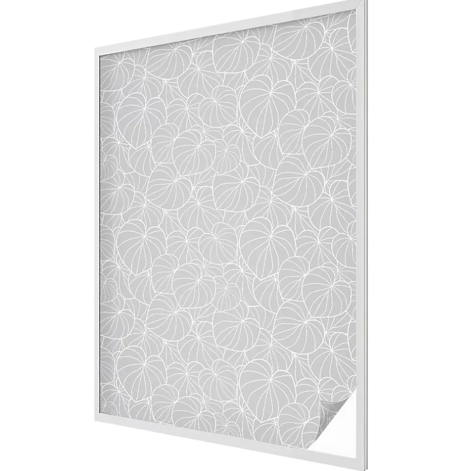 Wallfluent Film dépoli blanc adhésif 100x146 cm décoratif vitrail Élégance Feuillue 1 rol.