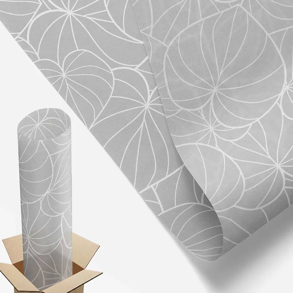 Wallfluent Film dépoli blanc adhésif 100x146 cm décoratif vitrail Élégance Feuillue 1 rol.