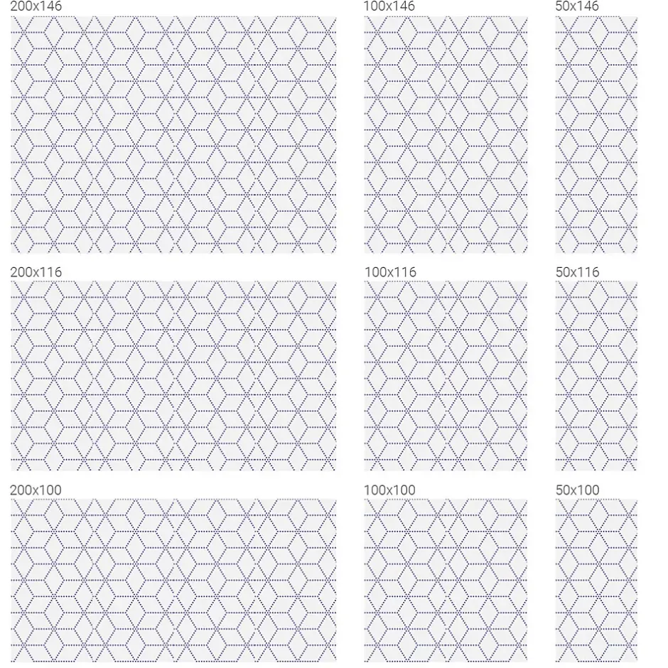 Wallfluent Film dépoli blanc adhésif 50x116 cm d'Intimité pour Fenêtre Rayures Losanges Violets 1 rol.