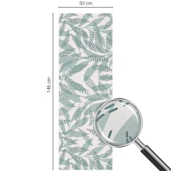 Film dépoli blanc adhésif 50x146 cm de protection d'intimité Feuilles Vertes 1 rol.-Wallfluent Outlet