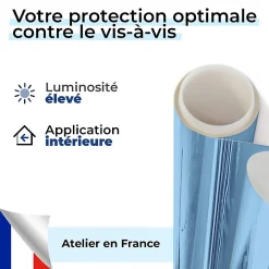 Film dépoli bleu adhésif - 75 cm x 0.5 m - en Rouleau - DIMEXACT- Best