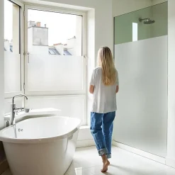 Film dépoli repositionnable blanc - 120 cm x 10 m - en Rouleau - DIMEXACT- New