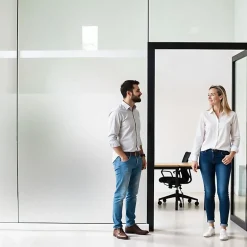 Film dépoli repositionnable blanc - 120 cm x 2 m - en Rouleau - DIMEXACT- Best