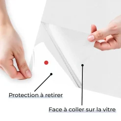 Film dépoli repositionnable blanc - 120 cm x 2 m - en Rouleau - DIMEXACT- Best