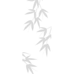 Ambiance Sticker Film Fenêtre Anti Regard Occultant - FEUILLES DE BAMBOU - Stickers Autocollant Brise-Vue pour Vitre & Porte de Douche - 120x35cm