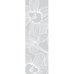 Ambiance Sticker Film Fenêtre Anti Regard Occultant - FLEUR D'ORCHIDÉE 1 - Stickers Autocollant Brise-Vue pour Vitre & Porte de Douche - 55x185cm