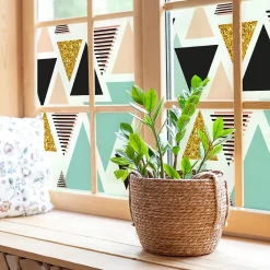Ambiance Sticker Film Fenêtre Anti Regard Occultant - TRIANGLES SCANDINAVES - Stickers pour Vitres & Porte de Douche - 40x100cm