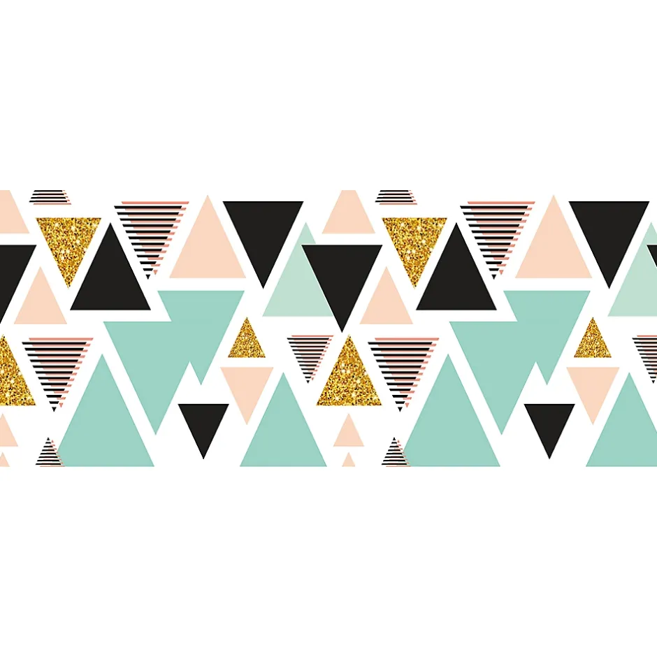 Ambiance Sticker Film Fenêtre Anti Regard Occultant - TRIANGLES SCANDINAVES - Stickers pour Vitres & Porte de Douche - 40x100cm