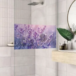 Film Fenêtre Anti Regard Occultant - CHAMP DE LAVANDE - Stickers pour Vitres & Porte de Douche - 40x100cm-Ambiance Sticker Sale