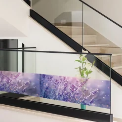 Film Fenêtre Anti Regard Occultant - CHAMP DE LAVANDE - Stickers pour Vitres & Porte de Douche - 40x100cm-Ambiance Sticker Sale