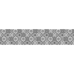 Ambiance Sticker Film Fenêtre Anti Regard Occultant - AZULEJOS NOIR - Stickers pour Vitres & Porte de Douche - 40X200cm