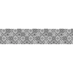 Ambiance Sticker Film Fenêtre Anti Regard Occultant - AZULEJOS NOIR - Stickers pour Vitres & Porte de Douche - 40X200cm