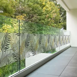 Film Fenêtre Anti Regard Occultant - FEUILLES DE PALMIER CHIC - Stickers pour Vitres & Porte de Douche - 40x200cm-Ambiance Sticker Hot