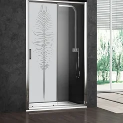 Ambiance Sticker Film Fenêtre Anti Regard Occultant - PLUME - Stickers Autocollant Brise-Vue pour Vitre & Porte de Douche - 120x35cm