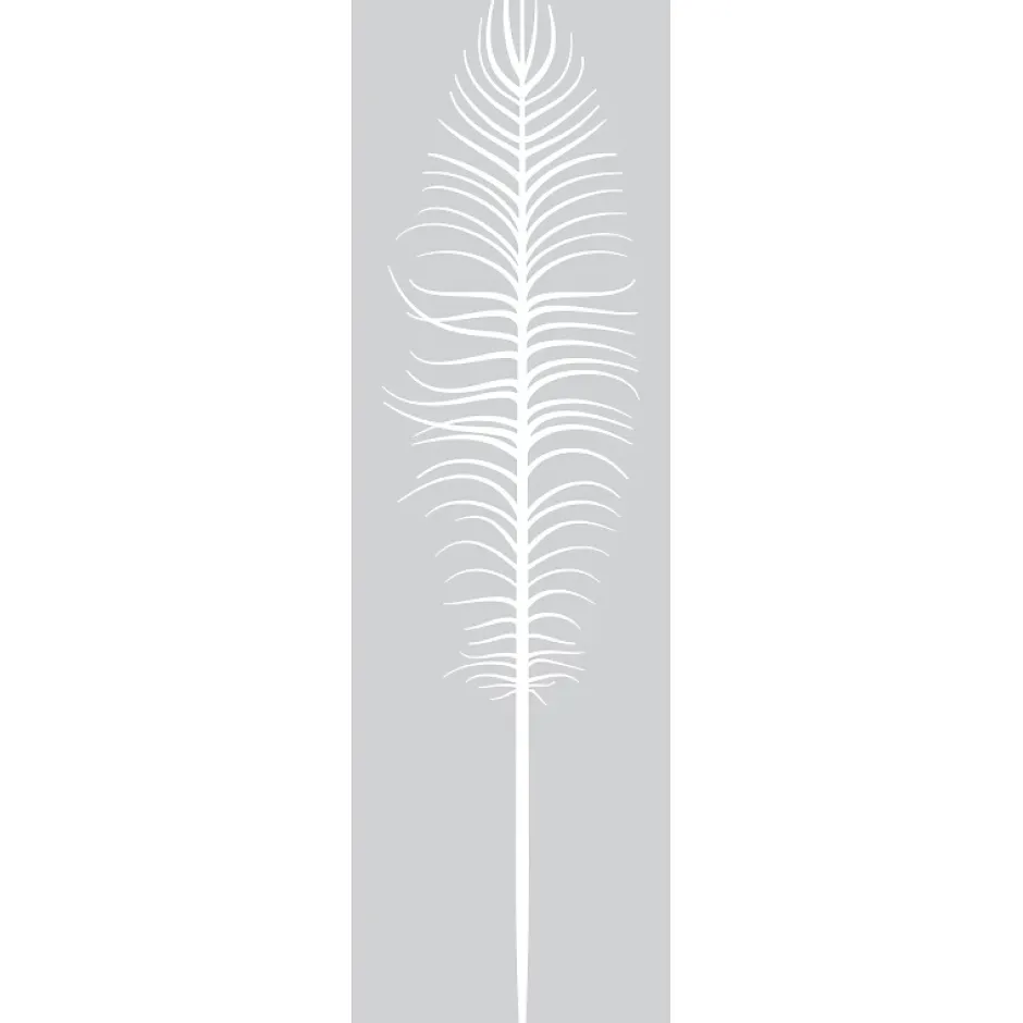 Ambiance Sticker Film Fenêtre Anti Regard Occultant - PLUME - Stickers Autocollant Brise-Vue pour Vitre & Porte de Douche - 120x35cm