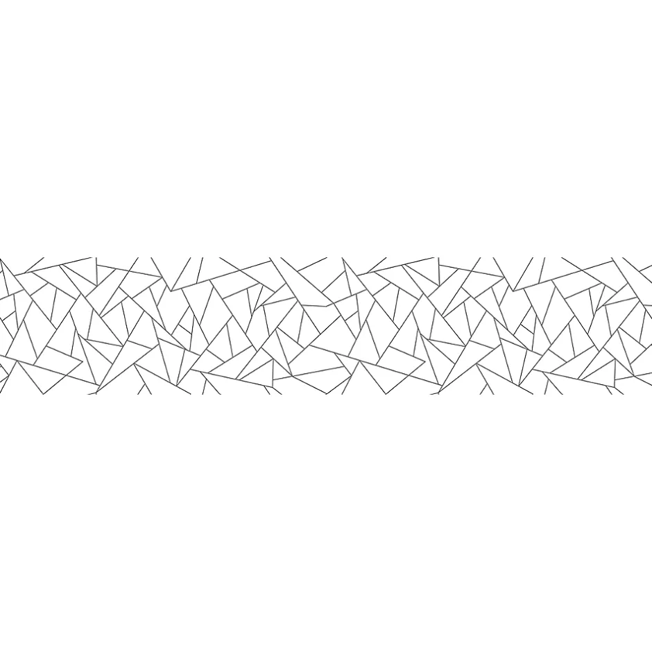 Film Fenêtre Anti Regard Occultant - MOTIF GÉOMÉTRIQUE GRIS LONG - Stickers pour Vitres & Porte de Douche - 40X200cm-Ambiance Sticker New