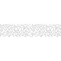 Film Fenêtre Anti Regard Occultant - MOTIF GÉOMÉTRIQUE GRIS LONG - Stickers pour Vitres & Porte de Douche - 40X200cm-Ambiance Sticker New