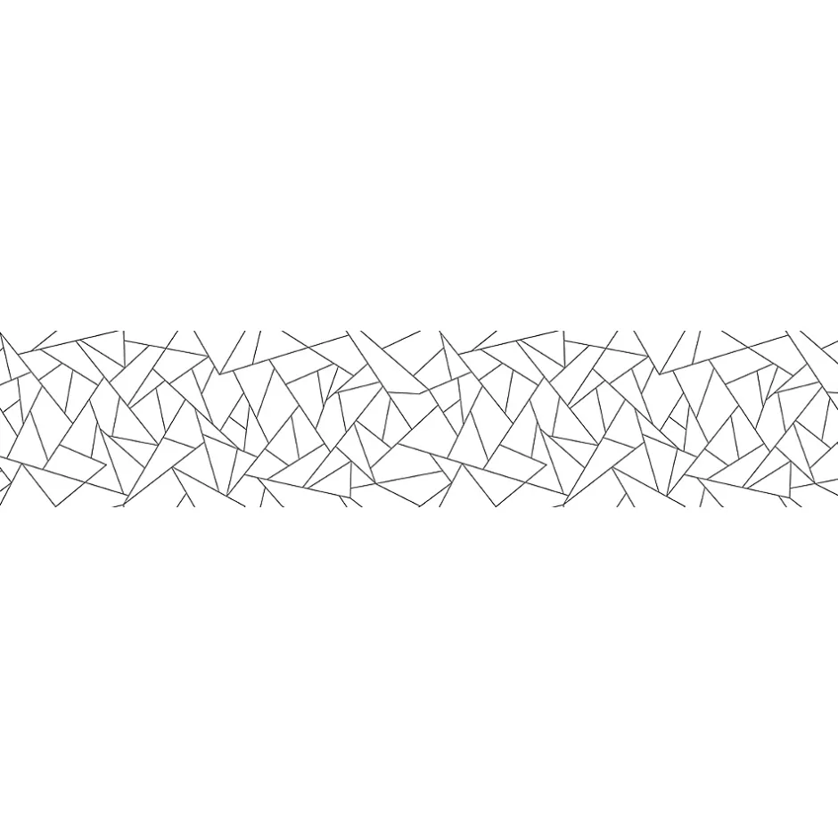 Film Fenêtre Anti Regard Occultant - MOTIF GÉOMÉTRIQUE GRIS LONG - Stickers pour Vitres & Porte de Douche - 40X200cm-Ambiance Sticker New