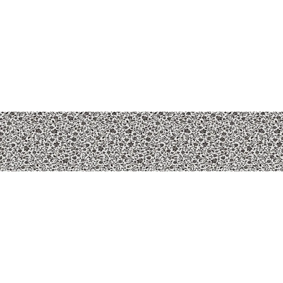 Ambiance Sticker Film Fenêtre Anti Regard Occultant - FLEURS NOIR XL - Stickers pour Vitres & Porte de Douche - 40X200cm