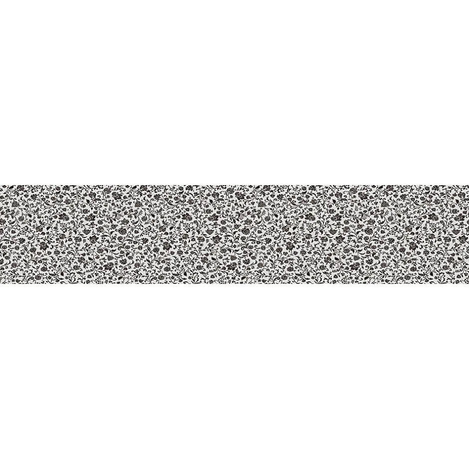 Ambiance Sticker Film Fenêtre Anti Regard Occultant - FLEURS NOIR XL - Stickers pour Vitres & Porte de Douche - 40X200cm