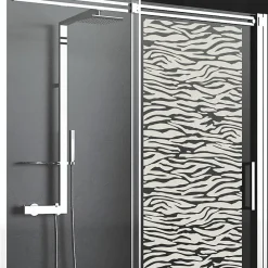 Film Fenêtre Anti Regard Occultant - MOTIF PEAU DE TIGRE - Stickers Autocollant Brise-Vue pour Vitre & Porte de Douche - 150x45cm-Ambiance Sticker Sale