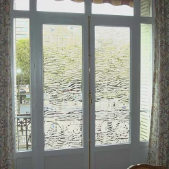 Film Fenêtre Anti Regard Occultant - MOTIF PEAU DE TIGRE - Stickers Autocollant Brise-Vue pour Vitre & Porte de Douche - 150x45cm-Ambiance Sticker Sale