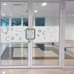 Film Fenêtre Anti Regard Occultant - BULLES DE SAVON - Stickers Autocollant Brise-Vue pour Vitre & Porte de Douche - 55x200cm-Ambiance Sticker New