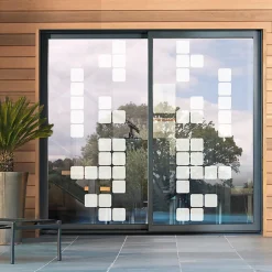 Film Fenêtre Anti Regard Occultant - JEUX DE CUBES - Stickers Autocollant Brise-Vue pour Vitre & Porte de Douche - 115x35cm-Ambiance Sticker Sale