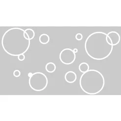 Ambiance Sticker Film Fenêtre Anti Regard Occultant - BULLES DE SAVON - Stickers Autocollant Brise-Vue pour Vitre & Porte de Douche - 55x100cm