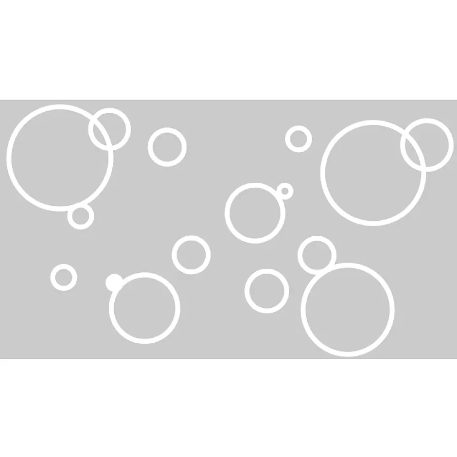 Ambiance Sticker Film Fenêtre Anti Regard Occultant - BULLES DE SAVON - Stickers Autocollant Brise-Vue pour Vitre & Porte de Douche - 55x100cm