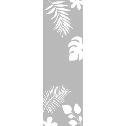 Ambiance Sticker Film Fenêtre Anti Regard Occultant - FEUILLES EXOTIQUES - Stickers Autocollant Brise-Vue pour Vitre & Porte de Douche - 150x45cm