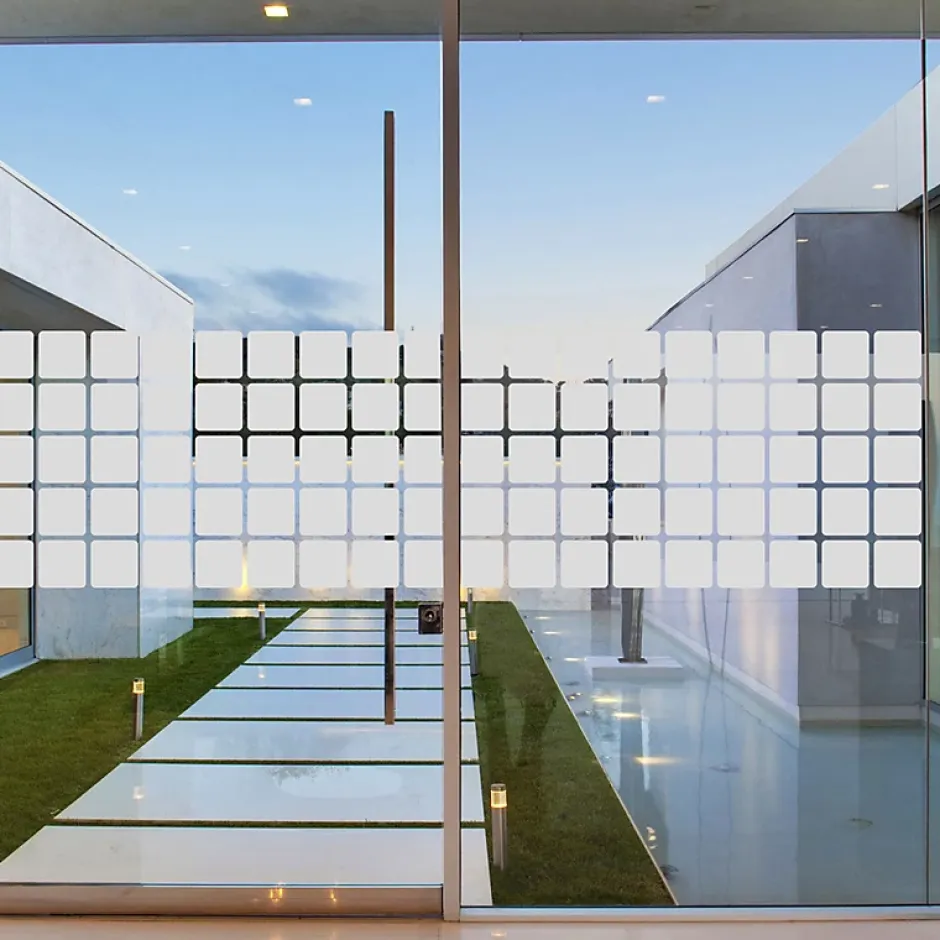 Ambiance Sticker Film Fenêtre Anti Regard Occultant - MOSAÏQUE - Stickers Autocollant Brise-Vue pour Vitre & Porte de Douche - 55x200cm