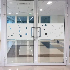 Ambiance Sticker Film Fenêtre Anti Regard Occultant - PETITES BULLES - Stickers Autocollant Brise-Vue pour Vitre & Porte de Douche - 200X55cm