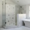 Ambiance Sticker Film Fenêtre Anti Regard Occultant - PETITES BULLES - Stickers Autocollant Brise-Vue pour Vitre & Porte de Douche - 110x55cm