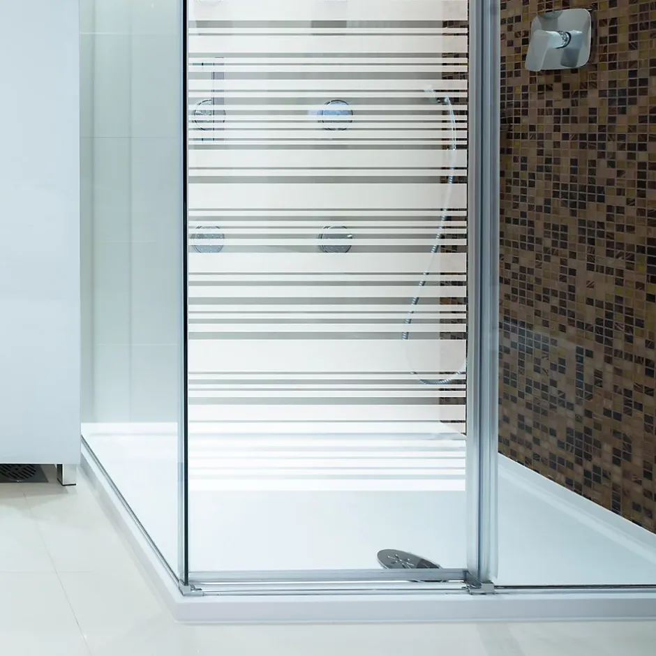 Film Fenêtre Anti Regard Occultant - DESIGN ALIGNÉ - Stickers Autocollant Brise-Vue pour Vitre & Porte de Douche - 155x85cm-Ambiance Sticker