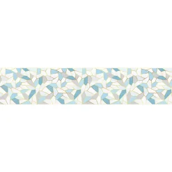 Ambiance Sticker Film Fenêtre Anti Regard Occultant - VITRAIL BLEU XL - Stickers pour Vitres & Porte de Douche - 40x200cm