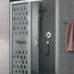 Film Fenêtre Anti Regard Occultant - SHOWER - Stickers Autocollant Brise-Vue pour Vitre & Porte de Douche - 120x35cm-Ambiance Sticker Clearance
