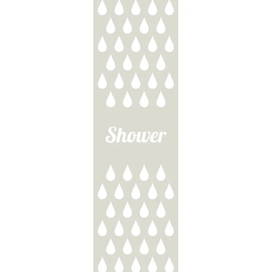 Ambiance Sticker Film Fenêtre Anti Regard Occultant - SHOWER - Stickers Autocollant Brise-Vue pour Vitre & Porte de Douche - 185x55cm