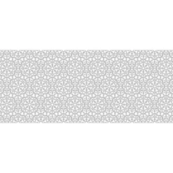 Film Fenêtre Anti Regard Occultant - ROSACES GRISES - Stickers pour Vitres & Porte de Douche - 40x100cm-Ambiance Sticker